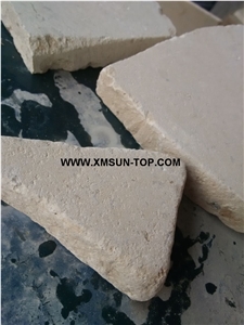 Beige Limestone Kerbstone/Limestone Road Stone/ China Limestone Side Stone/ Customize Beige Limestone Kerbs/Natural Stone Curbstone/Limestone Pavers