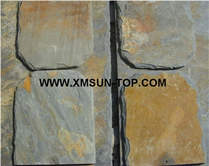 Chinese Rusty Roof Slate Tile with U Type/ Slate Roofing/Rust Slate Roofing Tiles/Rust Yellow Slate U Shape Roof Tiles/Verde Slate Tile Roof/U-Shape Roof Covering and Coating/Stone Roofing