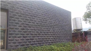 Fuding Black Mushroom Wall/China Basalt Mushroom Wall Cladding/G684 Black Basalt Walling/Padang Black Mushroomed Cladding