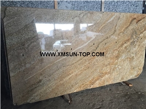 Golden Viscount Granite Slabs/China Gold Viscont Granite Small Slabs/Rusty Yellow Granite Strip/Golden Yellow Granite Panel/Viscon Gold&Viskont Golden Granite for Wall Cladding&Floor Covering