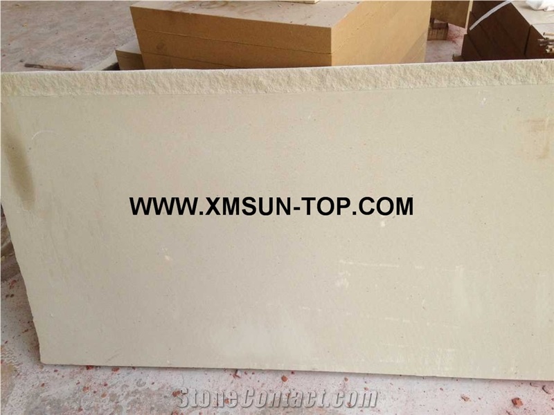 Machine Cut Yellow Sandstone Tiles & Customized&Cut to Size/Light Yellow Sandstone Wall Tile&Floor Tile/Sandstone Flooring&Floor Covering/Sand Stone for Wall Covering&Wall Cladding