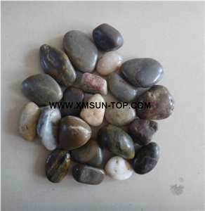 Mixed River Stone&Pebbles with Different Size/Multicolor Pebbles/Round Pebbles/Pebble for Landscaping Decoration/Wall Cladding Pebble/Flooring Paving Pebble