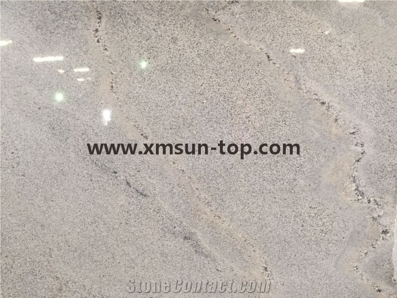 Polished Shanshui White Granite with Book Matching Effect/China Romano White Granite with Different Book Matching Design/China Viscount White Granite Stone Panel/Landscape White Granite Slab