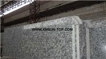 Polished Spray White Granite Steps/Seawave White Granite Stair/White Wave Granite Stair Riser&Stair Treads/G 377 Granite Steps &Staircase/Sea Wave Flower Of Mengyin Granite Steps/Breaking Waves Stair