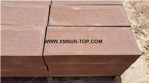 Red Sandstone Balustrades/Dark Red Sandstone Baluster/Dark Pink Handrail/Sand Stone Railings/Building Stone/Exterior&Interior Decoration/Sandstone Railing/Natural Stone Balustrades