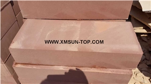 Red Sandstone Kerbstones/Dark Red Sand Stone Curbstone/Road Stone/ Side Stone/Curbs/Sandstone for Road Side Paving