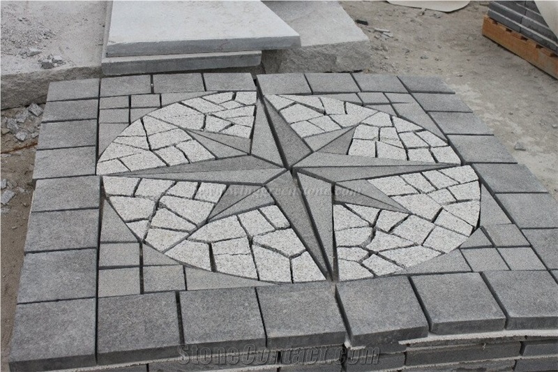 All Natural,G654 Flamed,Machine Cut Cube Stones for Floor Covering and Stepping Pavements Made in China Winggreen