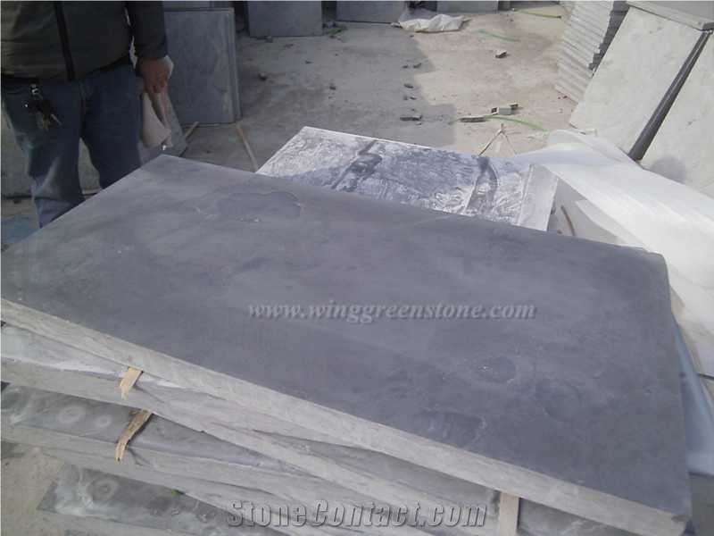 Competitive Price Blue Limestone Honed Tiles & Slabs for Wall and Floor Covering, Winggreen Stone