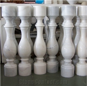 Competitive Price for Balustrade in Guangxi White and China Carrara White Marble,Customized Design Are Available