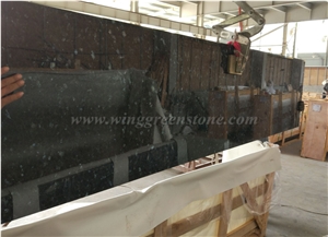 Emerald Pearl Granite Countertop, Natural Granite Countertop, Polished Granite Countertop, Kitchen Countertop, Xiamen Winggreen Manufacture