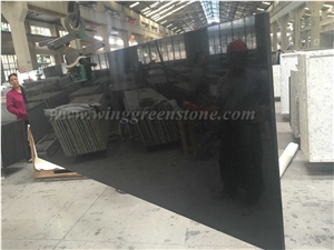 Factory Supply Of High Quality Black Galaxy Granite Polished Kitchen Countertops, Winggreen Stone