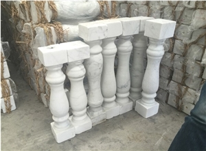 Guangxi White Balustrade,Beautiful Chinese White Marble,Guangxi Bai Marble Suitable for Home Decoration