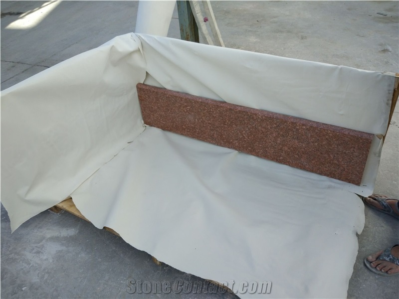 High Polished Granite G683 Tile /Royal Red Stair Tread and Riser