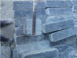 High Quality Blue Limestone Honed Then Tumbled Paver for Exterior Decoration, Winggreen Stone