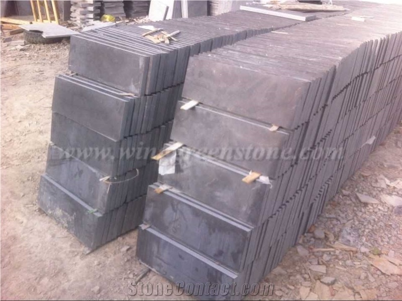 High Quality Blue Limestone Honed Tiles & Slabs for Wall and Floor Covering, Winggreen Stone