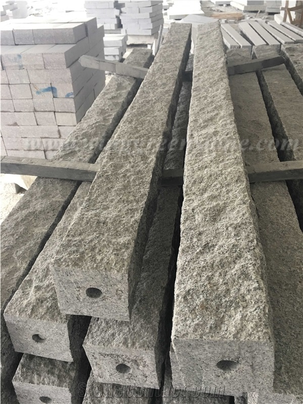 High Quality Light Grey G603 Natural Pillars/Posts With/Without Hole, Winggreen Stone