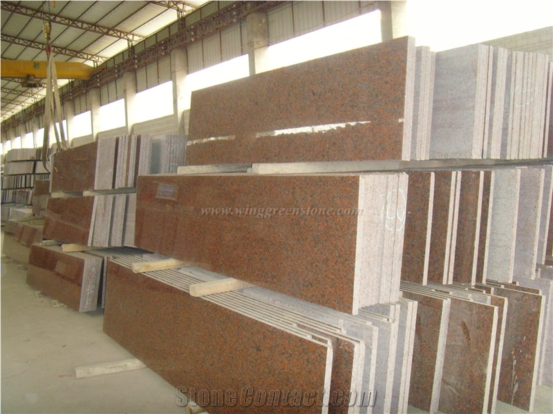Kitchen Countertop,G562a Granite,Mapple Red Granite,In Surface Polished Customized Finishing,Buy Direct from Factory,Winggreen Stone