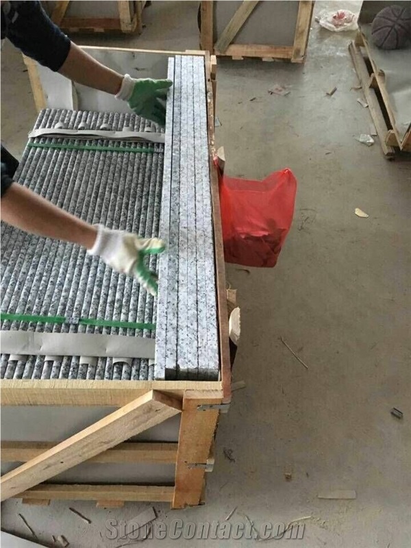 Low Price But Good Quality G439,China Bianco Sardo,Big Flower White,Puning White Granite Stairs and Steps for Indoor Decoration
