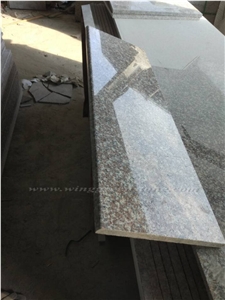Popular and Cheap Price G664/Luna Pearl Granite/Luoyuan Red Granite Stair Treads and Stair Riser