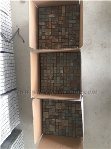 Rusty Green Mosaic,Small Square Mosaic,Special Pattern Mosaic, Polished Mosaic Tiles,Colorful Mosaic