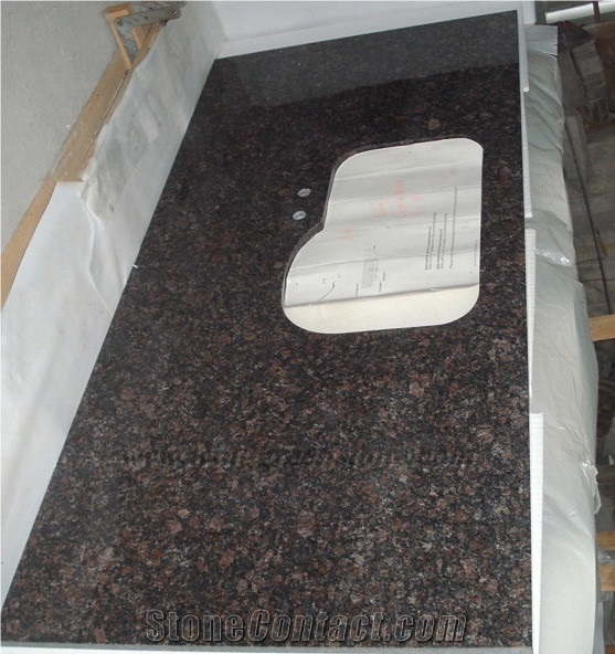 Tan Brown Kitchen Countertops,Hot Sale Granite Countertops,Dark Tan,English Brown Granite
