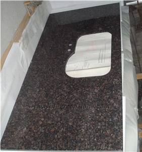 Tan Brown Kitchen Countertops,Hot Sale Granite Countertops,Dark Tan,English Brown Granite