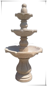 Two/Three Tiers Garden Fountain, Water Feature for Garden Decoration, Winggreen Stone