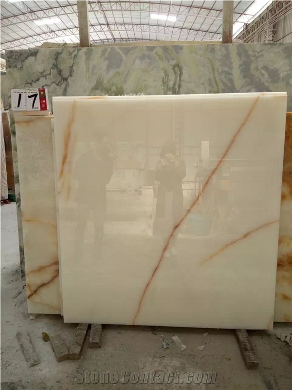 New Productions Good Price Iran White Color Onyx Slabs & Tiles