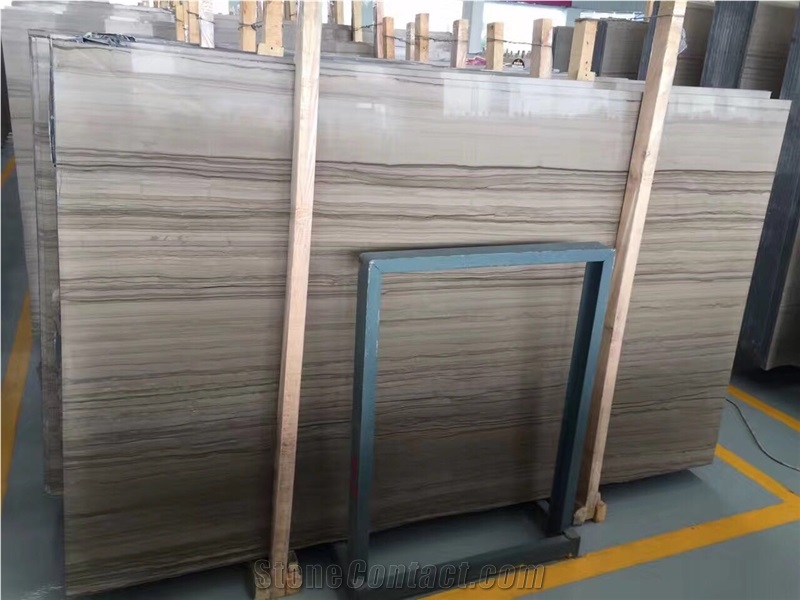 Top Quality China Wooden Marble Athens Wooden Marble Grey Serpeggiante Marble Slabs