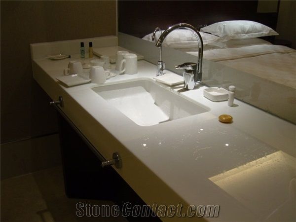 High Hardness Nano Crystallized Stone Bathroom Countertop
