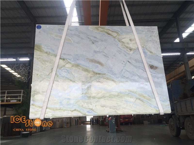 Blue Color Natural Stone Blue Jean Marble for Background