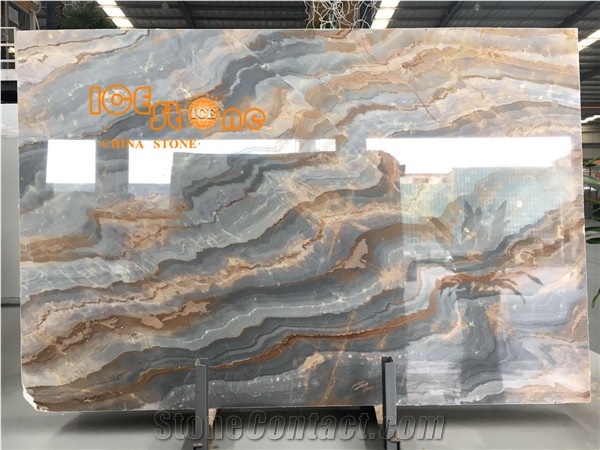 China Blue Wave Marble/Cloudy Coffee Marble