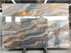 China Blue Wave Marble/Cloudy Coffee Marble
