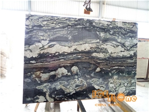 China Braennlyckan Moerk Special Gorgeous Commercial Twilight Black Green Marble Tiles & Slabs/Chinese Wall Covering/Floor 