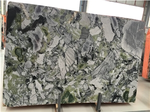 Ice Connect Marble Slab & Tiles / Green Marble Slab