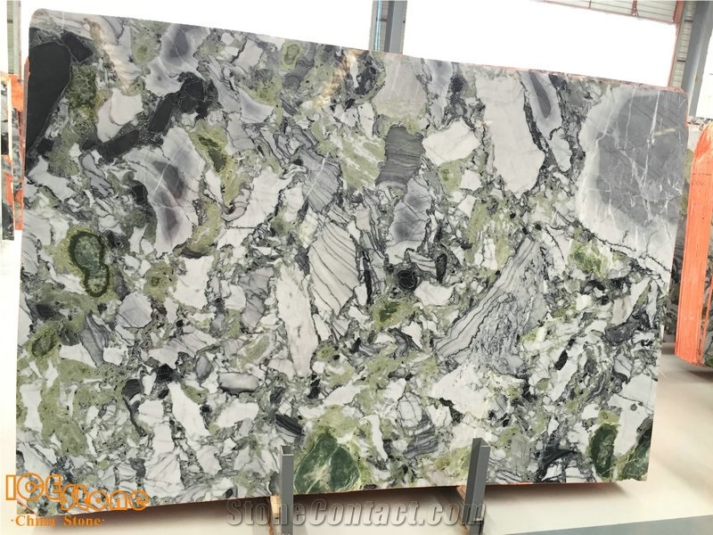Ice Connect Marble Slab/White Beauty Marble Slab /Green Marble Slab & Tiles