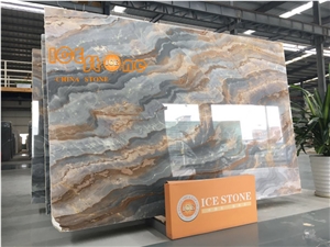 Impression Lafite/Brown and Grey Wave Color/Polished Marble Slabs/Tiles/Cut to Size/Chinese Special Stone Products/Bookmatch