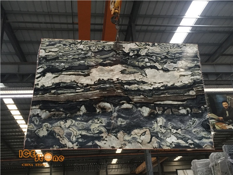 Marble Bookmatched Wall Slabs Stone Tiles Background Wall Tiles
