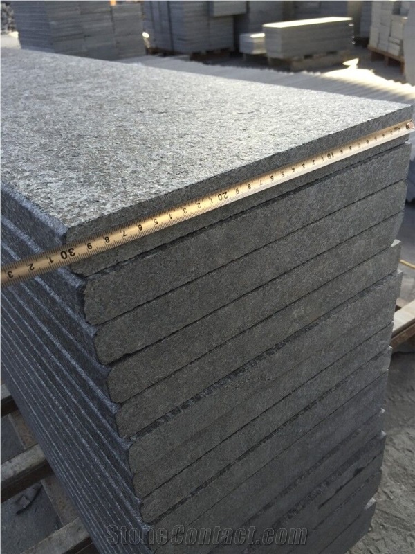 G684 Basalt Tiles/G684 Flamed Surface Tiles/Basalt Floor Covering Tiles/Basalt Wall Covering Tiles/Black Basalt Tiles/Stairs/Fuding Black/Fujian Black