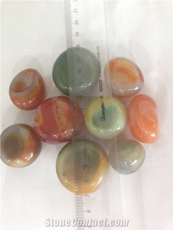 Natural Agate Pebbles/Mixed Pebbles Stone/Highly Polished Pebbles/Landscape Pebbles/Balcony or Washroom Floor Covering Pebbles/Colorful Agate Stones