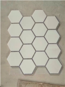 Polished White Marble Mosaic/Hexagon Mosaic/Mosaic Pattern/Floor Mosaic/Wall Mosaic/New Design Mosaic