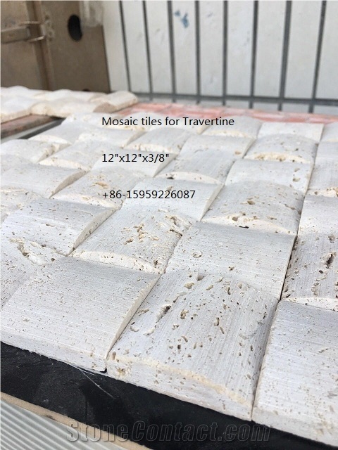 White Travertine Mosaic Tiles