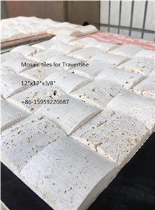 White Travertine Mosaic Tiles