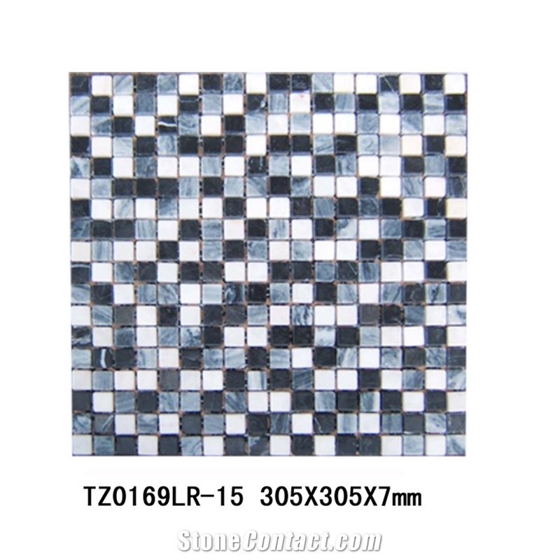 Marble Mosaic15*15*7, Black Marble Mosaic, White Marble Mosaic, Grey Marble Mosaic