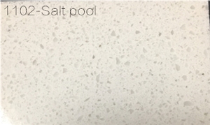Salt Pool White Quartz Stone Tiles/Slabs/Engineered Stone/Flooring