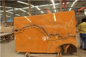 Agate Onyx Slabs & Tiles/Wall Cladding/Cut-To-Size for Floor Covering/For Interior Decoration Indoor Metope/Stage Face Plate/China Yellow Onyx/Tv & Sofa Background
