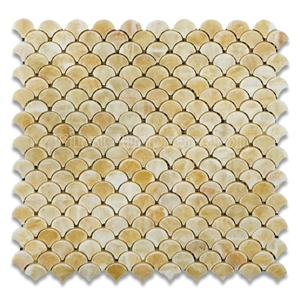 Beige Honey Onyx Mosaic/Gold Onyx Mosaic/China Honey Yellow Onyx Mosaic/Beige Onyx Mosaic For Floor & Wall/Composited Mosaic/New Polished Mosaic/Yellow Jade Mosaic/Songxiang Onyx Mosaic/Hot Sale Onyx