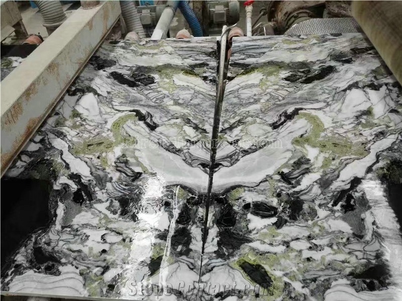 Best Price Hot Sale White Beauty Marble Tiles & Slabs/Ice Connect Marble/Chinese Green /Marble Tiles/Cut to Size/Ice Green/White and Green/High Quality Luxury Marble