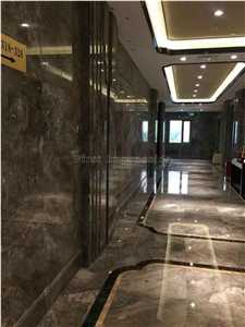 Best Price Romantic Grey Marble Tiles & Slabs/Polished Natural Stone Tiles & Slabs/Cappuccino Silver Mink Marble Hotel/Bathroom Cover/Flooring/Interior Paving/Clading/Quarry Owner/New Polished/
