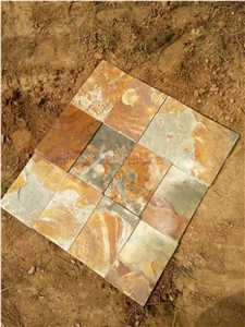Best Price Rust China Rust Culture Stone/Slate/Golden Grain Slate/Rusty Slate/Slate Cultured Stone Corner/Rust Yellow Slate Tiles/Slate Floor Tiles/Slate Wall Covering/Slate Wall Tiles/Slate Slabs